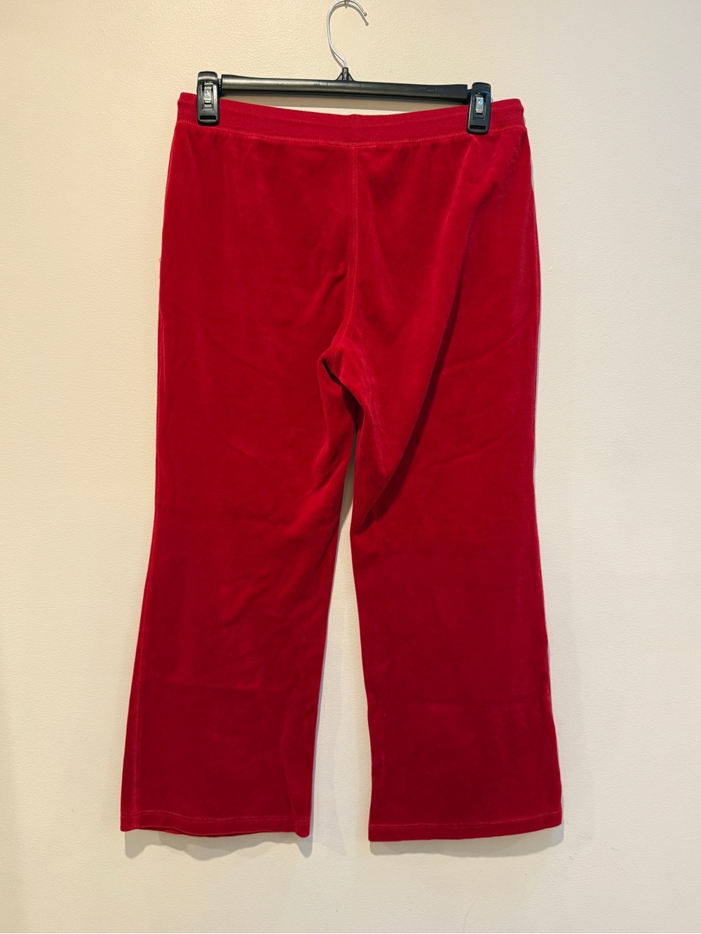 Y2K Vintage Tailor B. Moss Red Velour Track Jacket & Wide-Leg Joggers - Picture 5 of 6